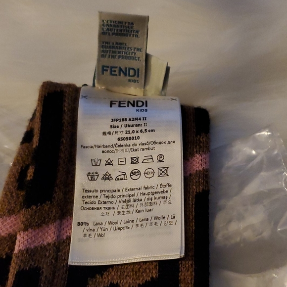 ‼️**SOLD!!**Fendi Logo Headband--100% Authentic‼️ - Picture 9 of 9